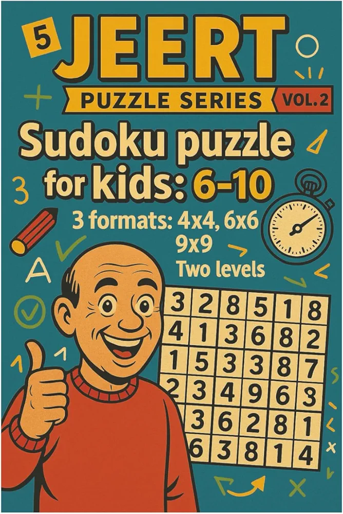 Boekwinkel – concept homepagina Sudoku Puzzles for Kids 6-10
